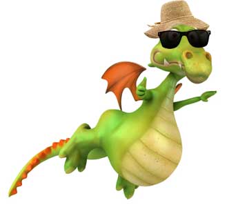 Ivor the Dragon goes on holiday, but has to make a compensation claim