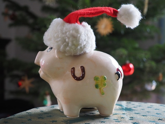 Christmas piggy bank