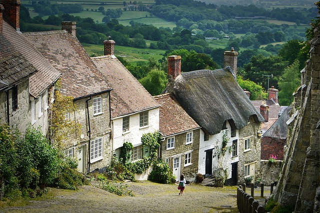 Properties on an inclined street