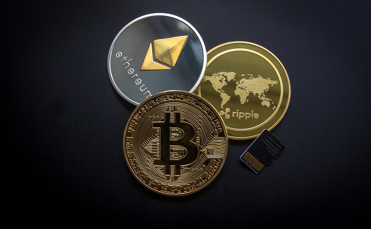 Digital Assets - Cryptocurrency coins - Ethereum, Bitcoin and Ripple